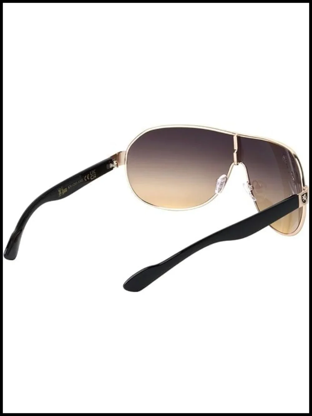 Flat Top Sport Shield Aviator Sunglasses UV400 Protection Polycarbonate Lenses